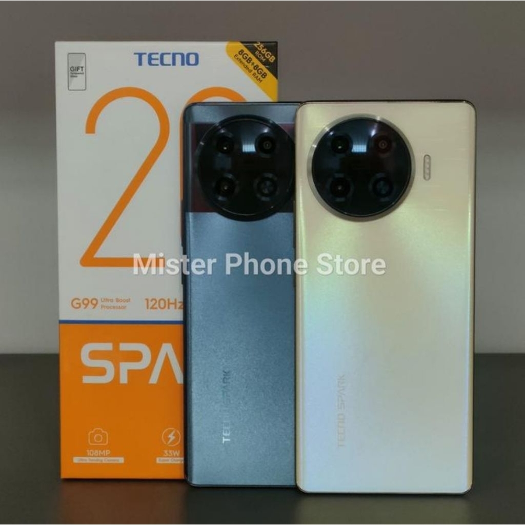 Tecno Spark 20 Pro Plus 8/256 GB Garansi Resmi Indonesia Second Bekas Original