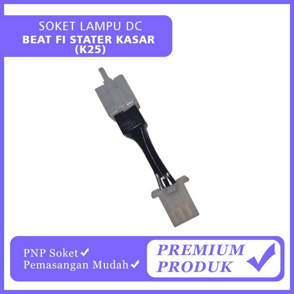 Kabel DC Beat Fi K25 Stater Kasar Soket Rubah Arus Dari AC Ke DC