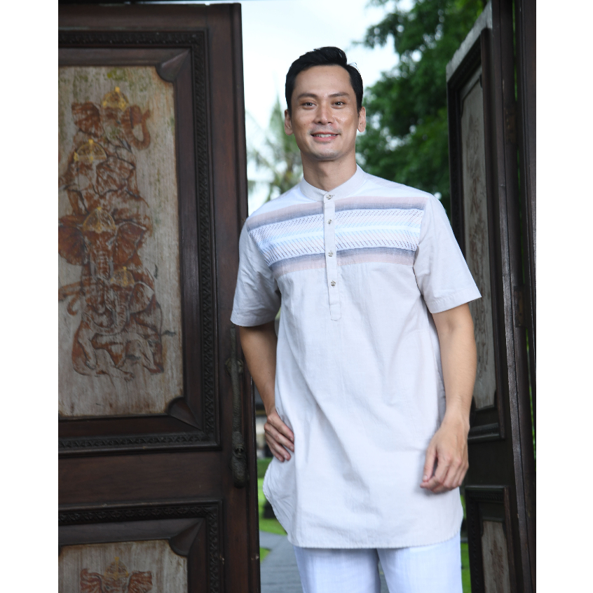 Intresse Powder Puff Cream Kurta