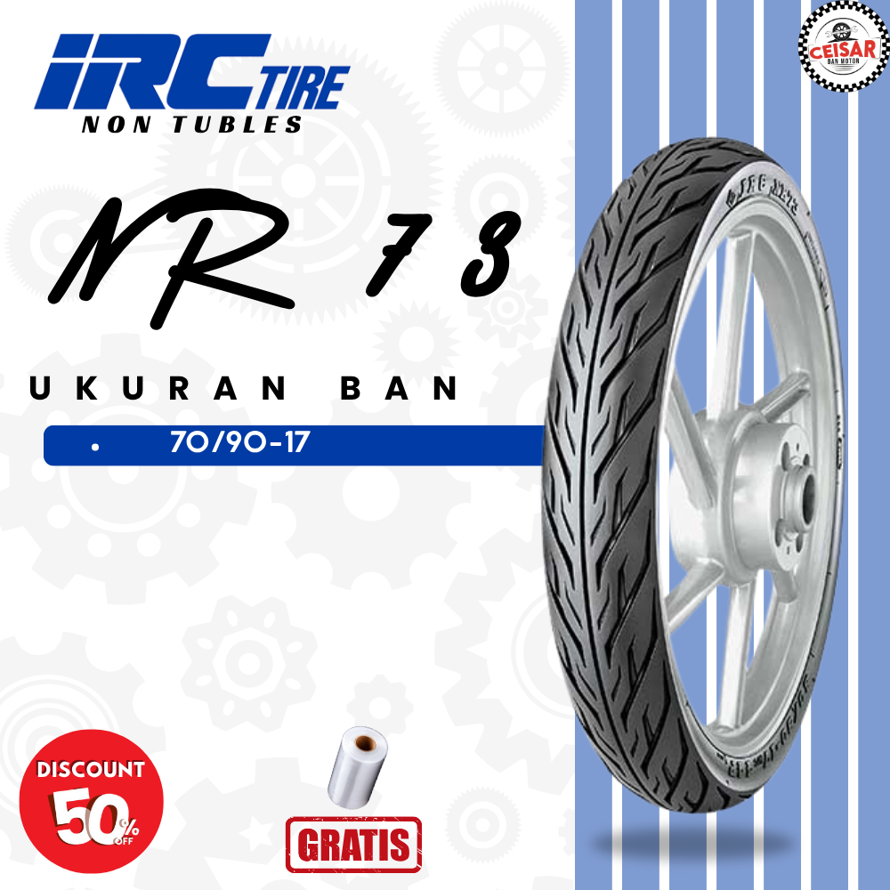 Ban Motor Bebek IRC NR73 70/90 Ring 17 Bukan Tubeless