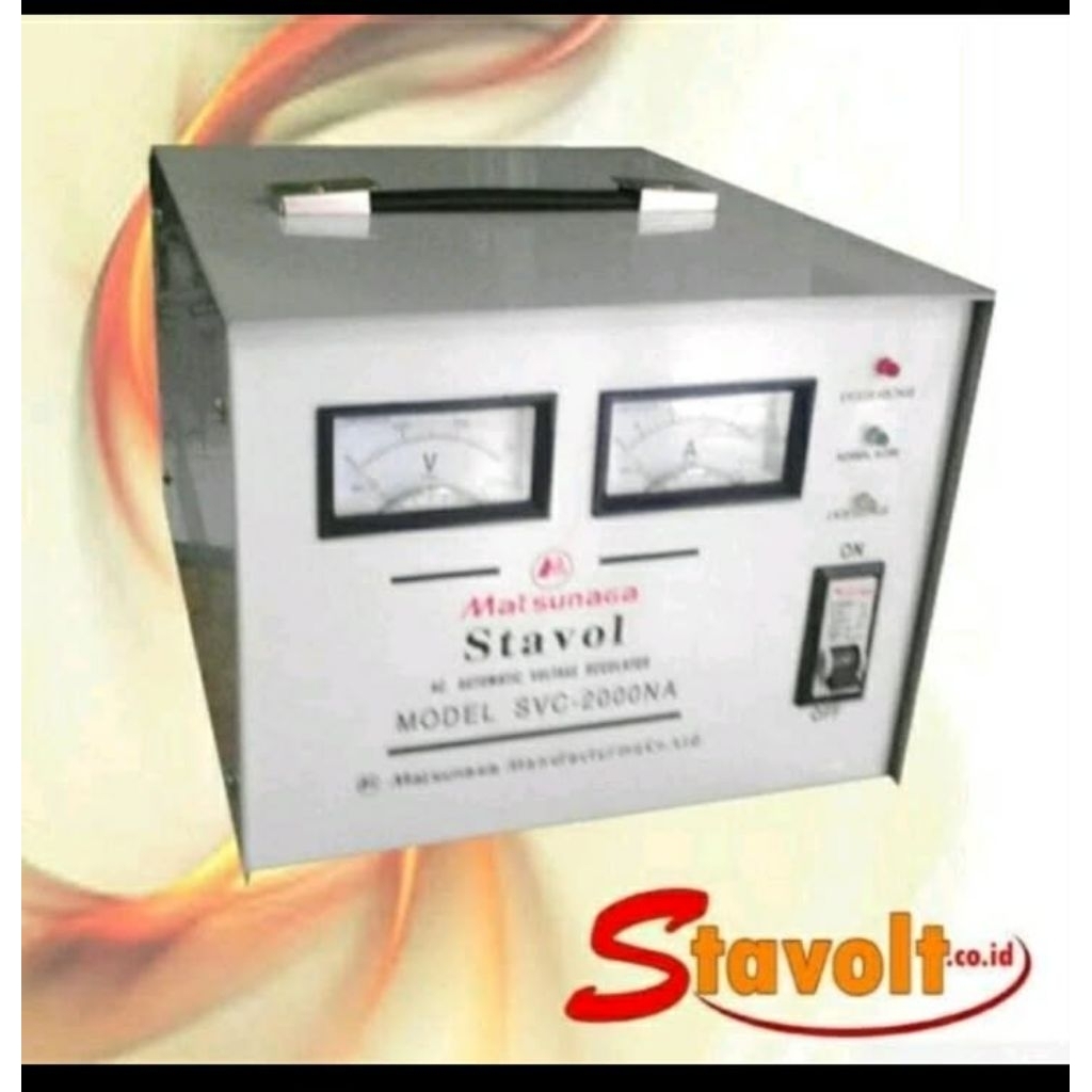 stavol 2000 va matsunaga stabilizer listrik voltase 2000 wat matsunaga