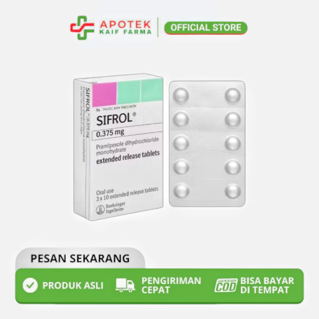 Ready Sifrol 0,375 Perlembar isi10 tab