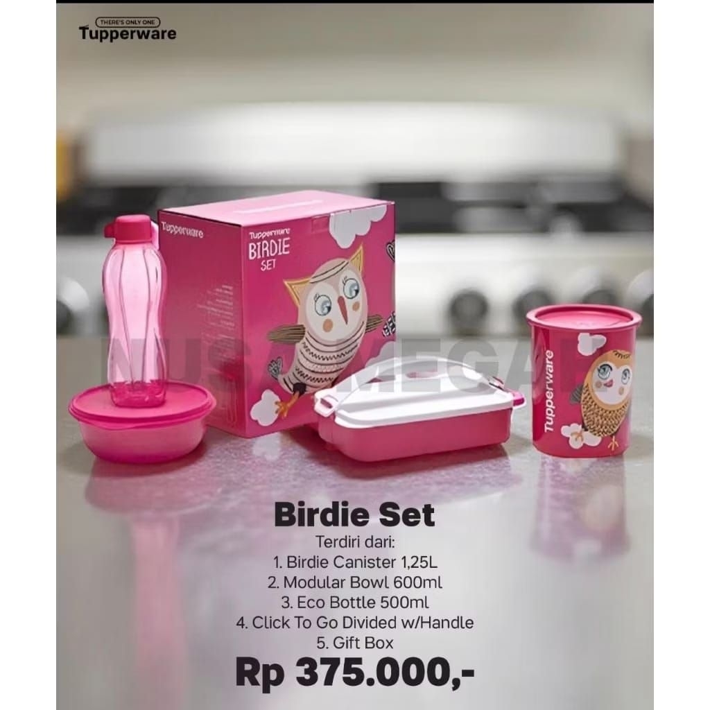 Birdie Set Tupperware