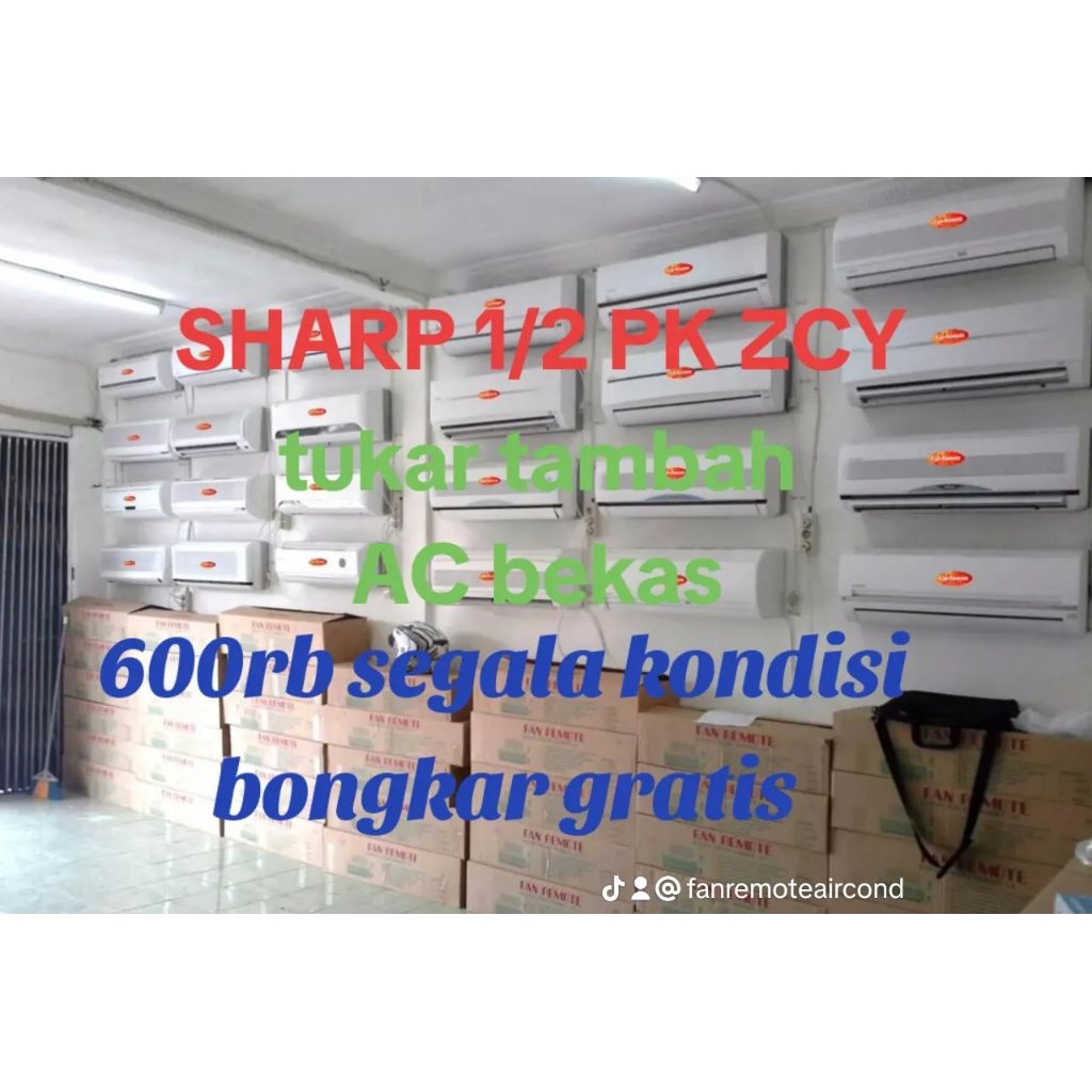 +PASANG AC SHARP 1/2 PK 05 ZCY