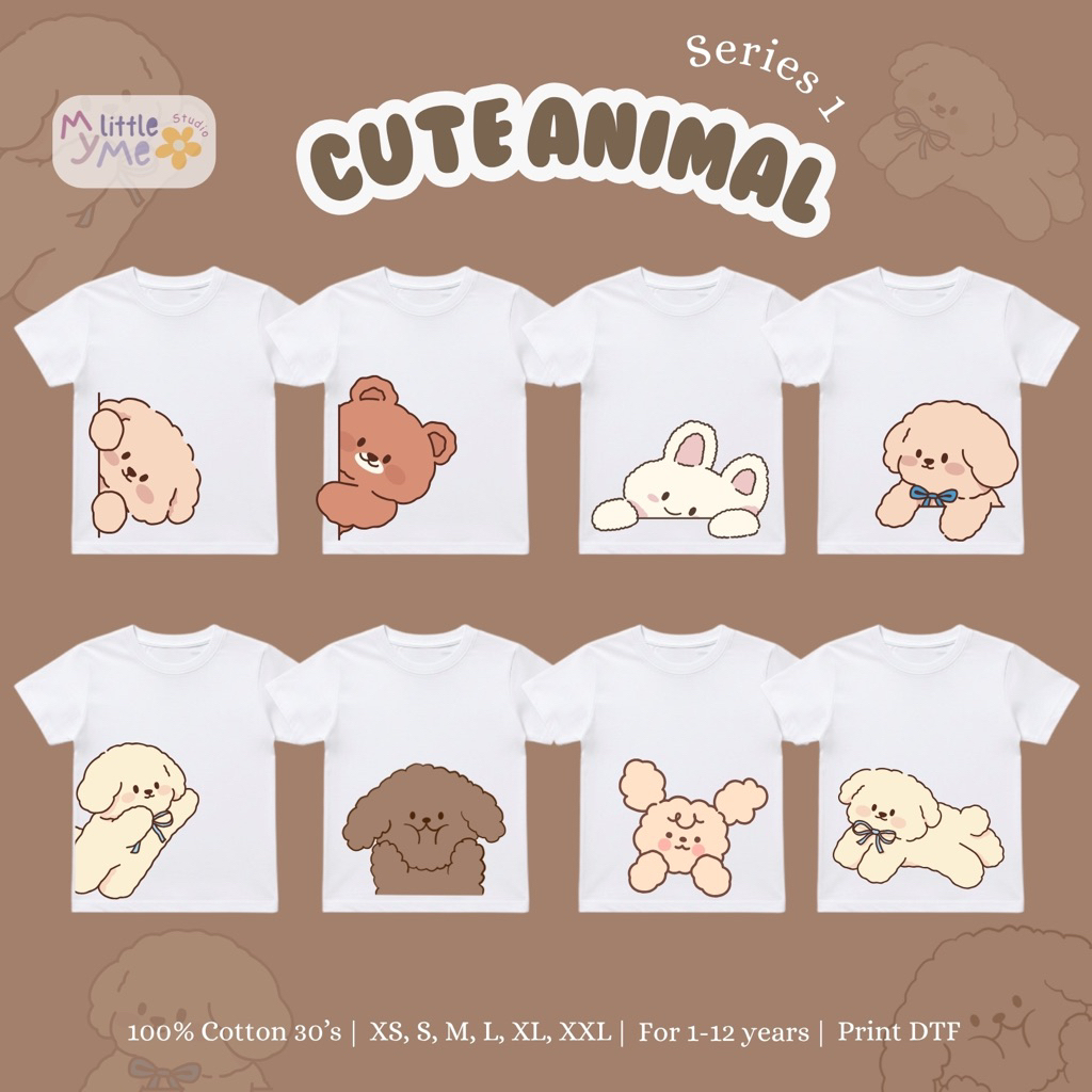 CUTE ANIMAL - BAJU SABLON ANAK CUSTOM
