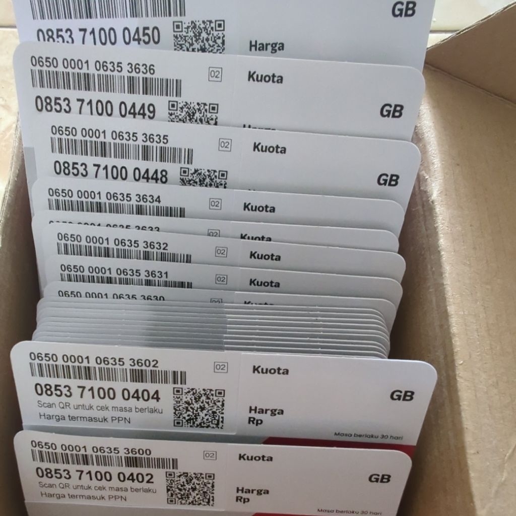 L ) Nomor Cantik Telkomsel 3gb exp 28 Maret 2026