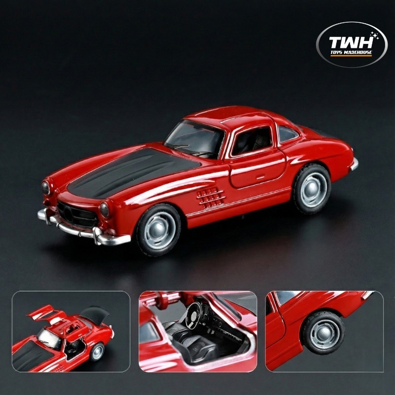 TWH Diecast Mobil Sedan 1:36 Ferrari Lambo Camaro Supra Benz Lamborghini Benz Porche Mazda Mainan