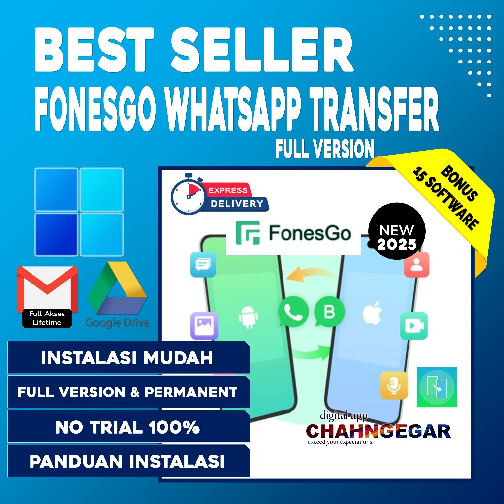 FonesGo WhatsApp Transfer 2025 Full Software Ultimate WhatsApp Transfer, Backup & Restore Solution