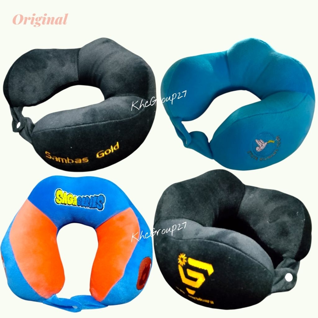 Bantal Leher Sofa Custom Nama Logo Souvenir Travel Haji umroh Wedding Khitanan Tasyakuran