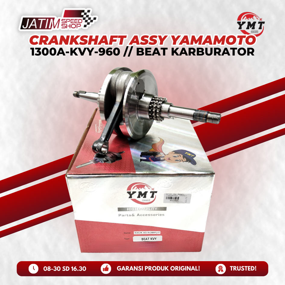 Yamamoto Parts Crankshaft Krenshaft Krengsap Kruk As Krug As 1300A-KZL-C30 1300A-KVY-960 Untuk Beat 
