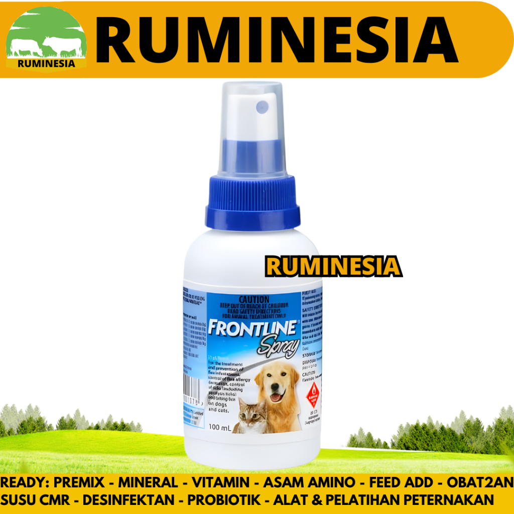 FRONTLINE SPRAY 100ML - Obat Kutu Anjing Semprot - Obat Kutu Kucing Semprot