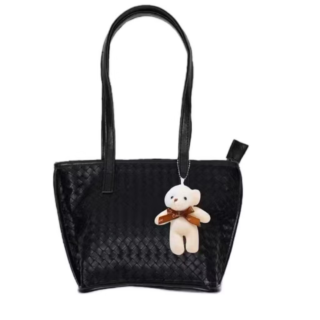 Maudy Tas Bahu Medium Motif Anyam Terbaru Shoulderbag OOTD Wanita Anyaman Modern Gaya Sehari-hari Pr