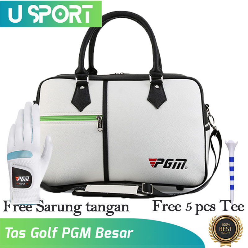 Boston Golf Wanita Tas Golf Wanita Kulit dengan Kapasitas Besar - Tas Bawa Perlengkapan Golf Tas Bos
