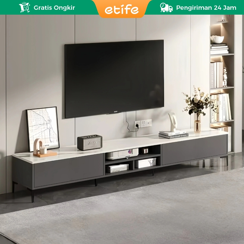 E-TIFE Rak TV / Meja TV / 160cm meja Tv / Meja TV Minimalis Modern Nordic / Rak Tv Minimalis Bufet T