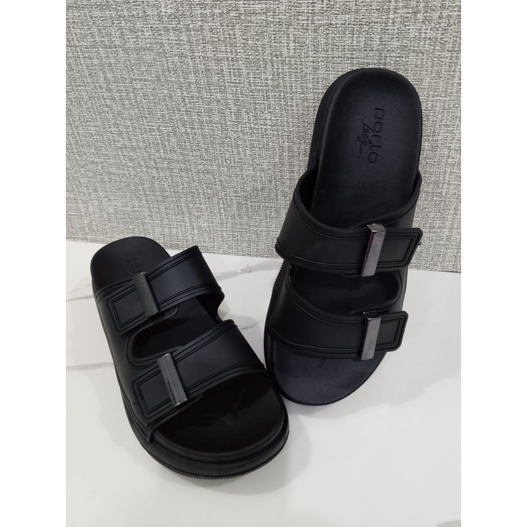 Sandal Porto Lady GLM-2 Sandal Wanita Karet Hitam
