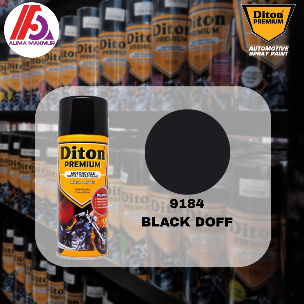 Diton Premium 9184 Black Doff 400cc / Pilok Diton Premiu Black Doff / Pilok Hitam Doff