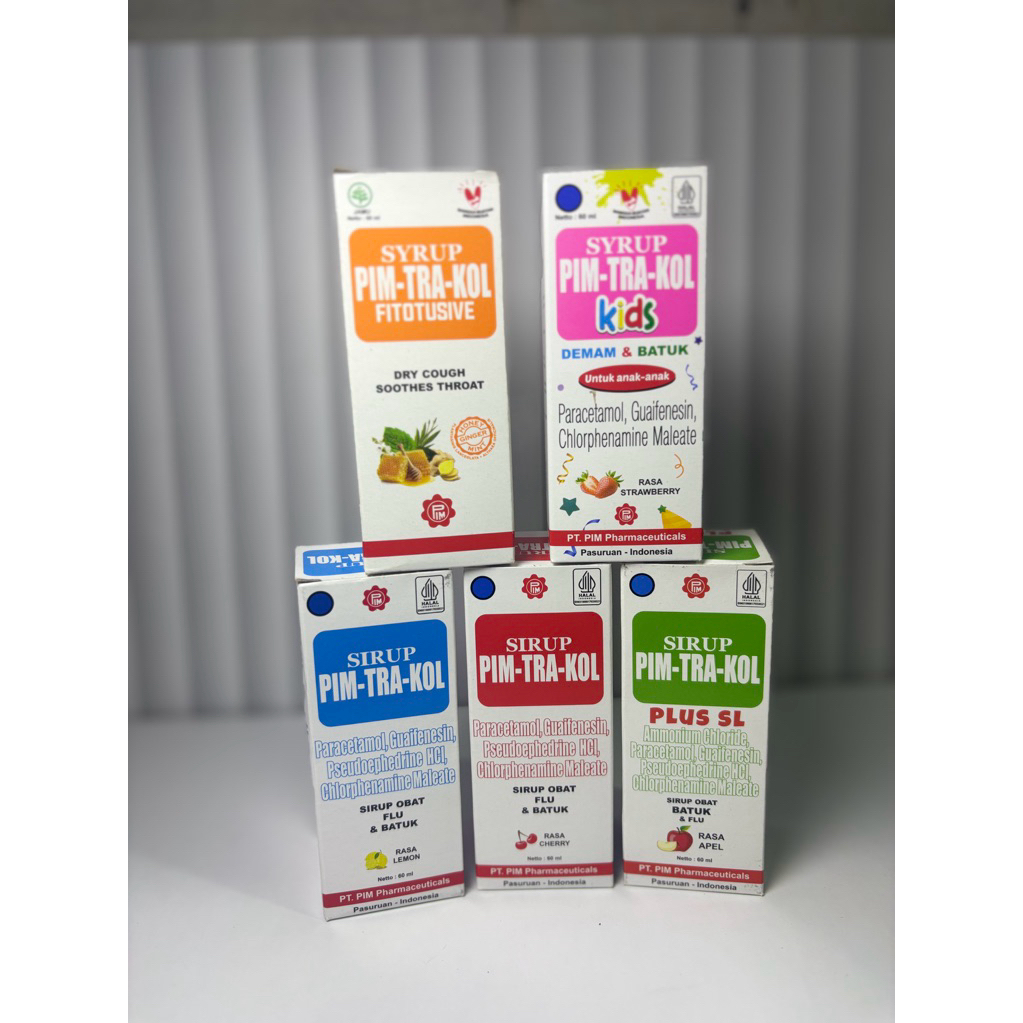 PIM-TRA-KOL SIRUP – OBAT FLU & BATUK LENGKAP UNTUK ANAK & DEWASA