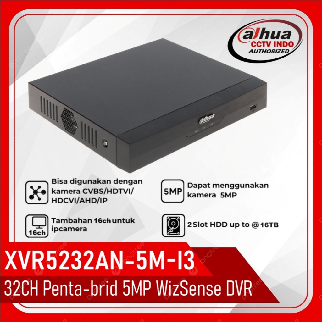 DVR 32ch DAHUA XVR5232AN-5M-I3 5MP
