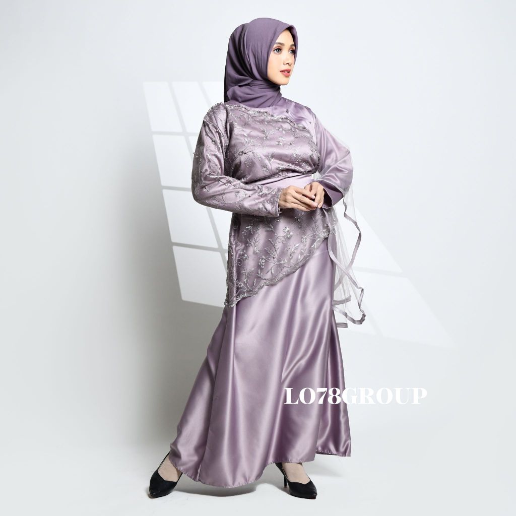 LAKSITA BUSANA - GAMIS AFFIA BRIDESMAID DRESS ARUMY GAMIS BROKAT KONDANGAN WANITA