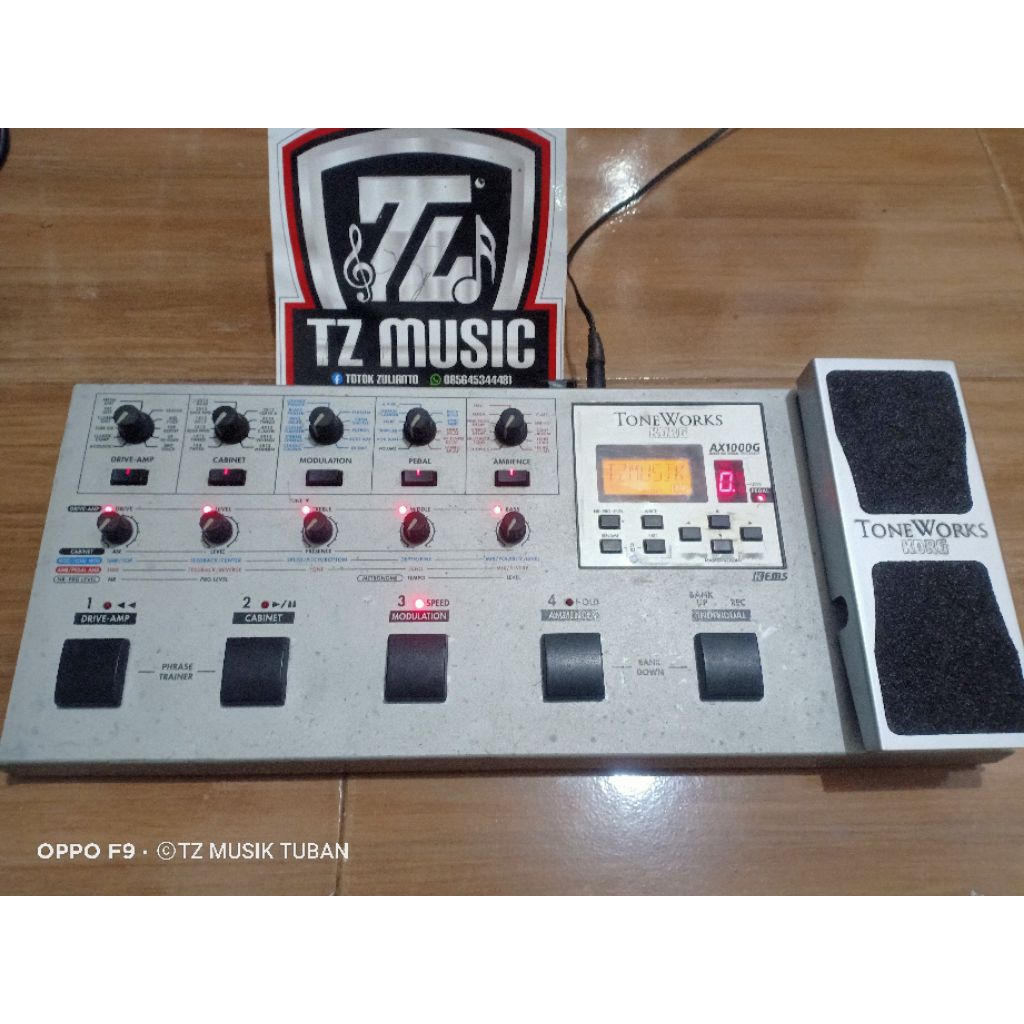 efek gitar tonework korg ax1000g