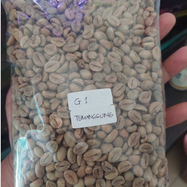 GREEN BEAN KOPI ROBUSTA TEMANGGUNG GRADE 1 BIJI KOPI PREMIUM ASLI TEMANGGUNG