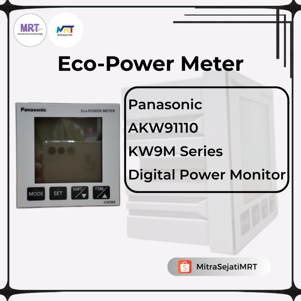 Panasonic Eco Power Meter KW9M AKW91110 – Digital Power Meter 1-Phase / 3-Phase