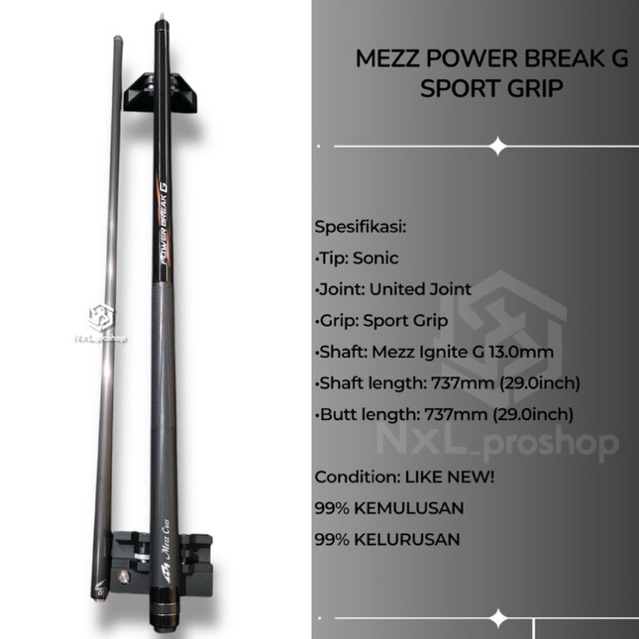 MEZZ CUES POWER BREAK G SPORT GRIP
