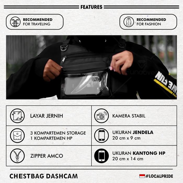 Chestbag Tas Dada Tactical Record Candid Camera Gadget Motor Funcover