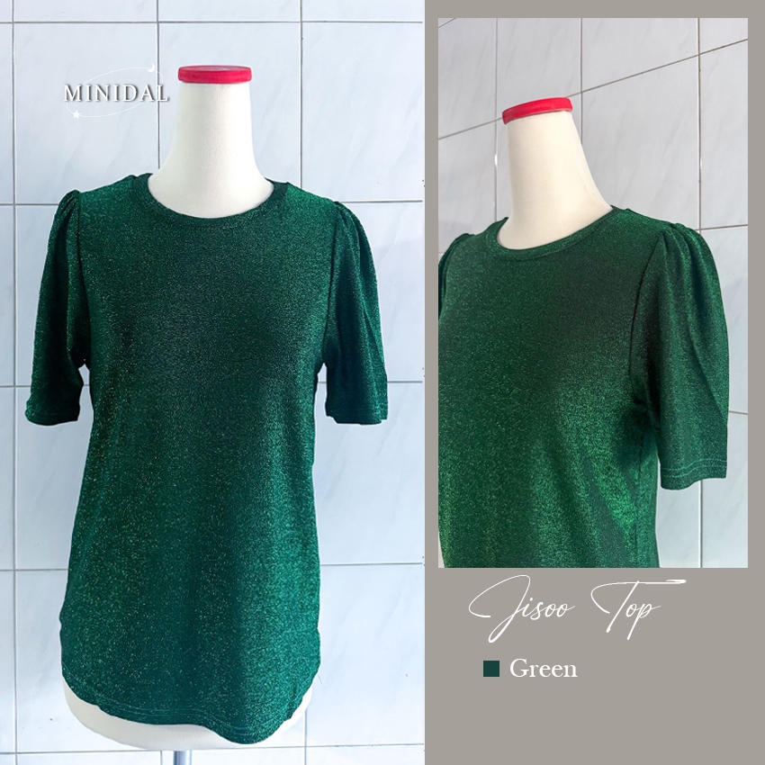 MINIDAL ~ Jisoo Top Cozy BKK | Atasan Wanita Premium Bangkok Spesial Natal