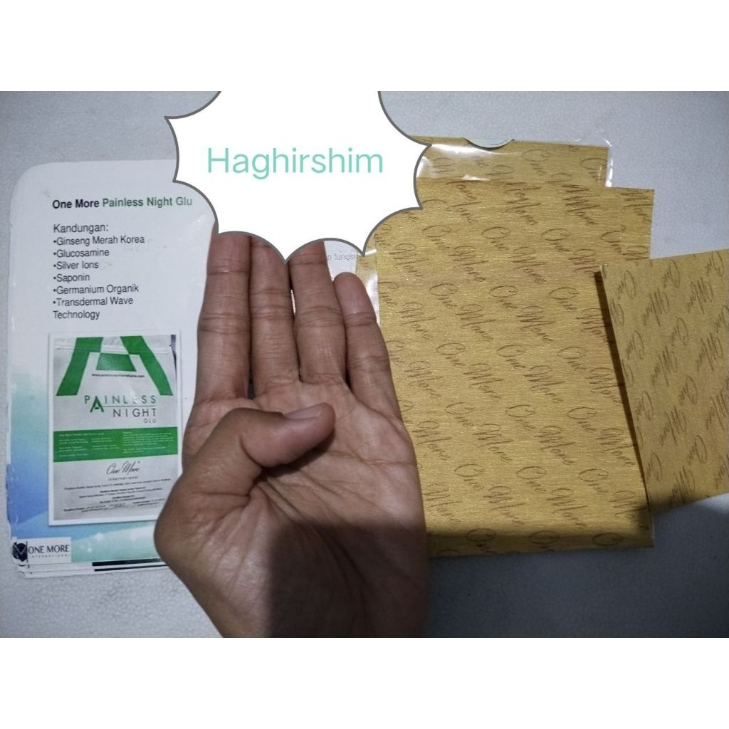 MCI Onemore PNG 1 atau 1/2 Lembar Transdermal Patch International (obat tempel/plester) lebih dari s