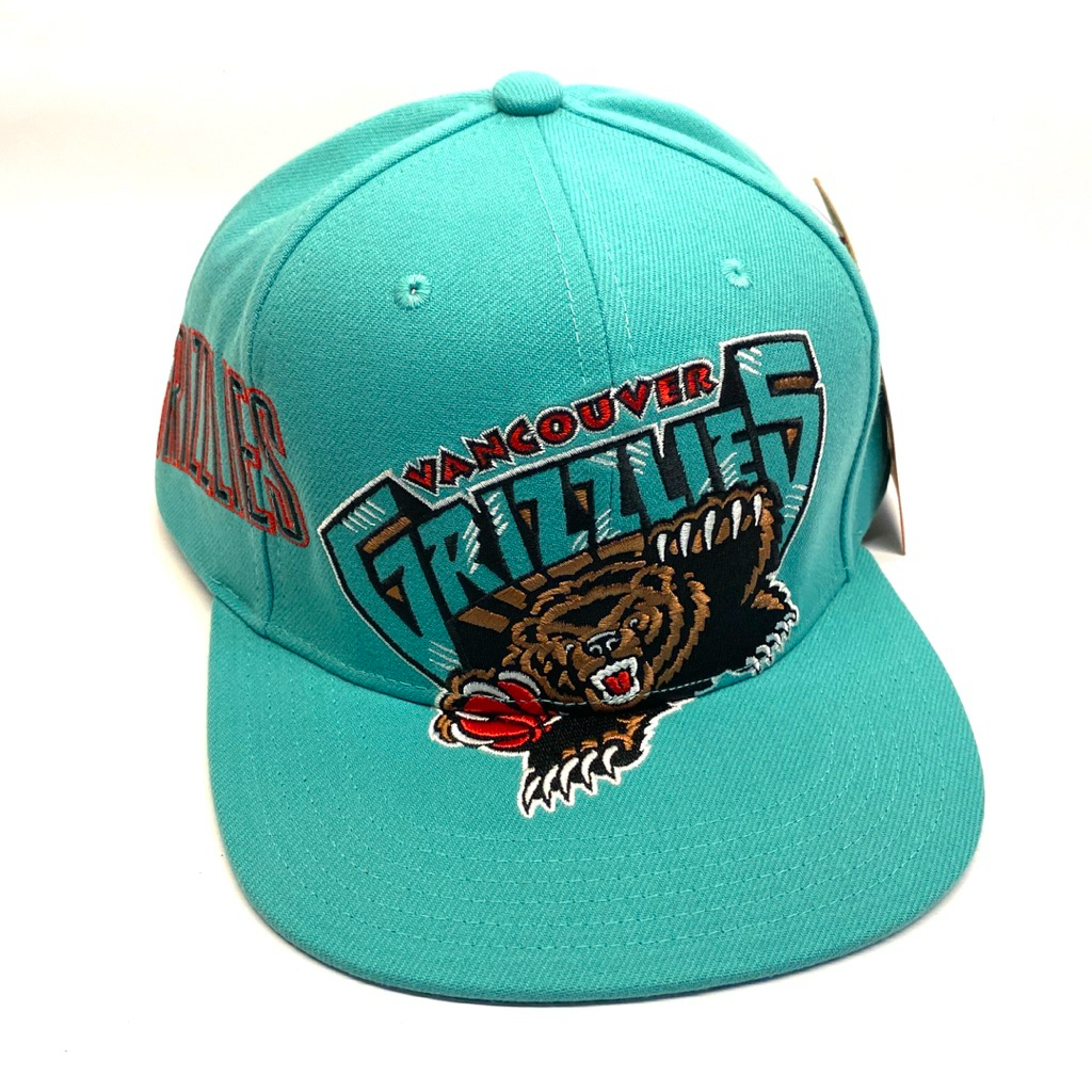 Topi Mitchell and Ness NBA HWC Vancouver Grizzlies Big Logo Bright Teal