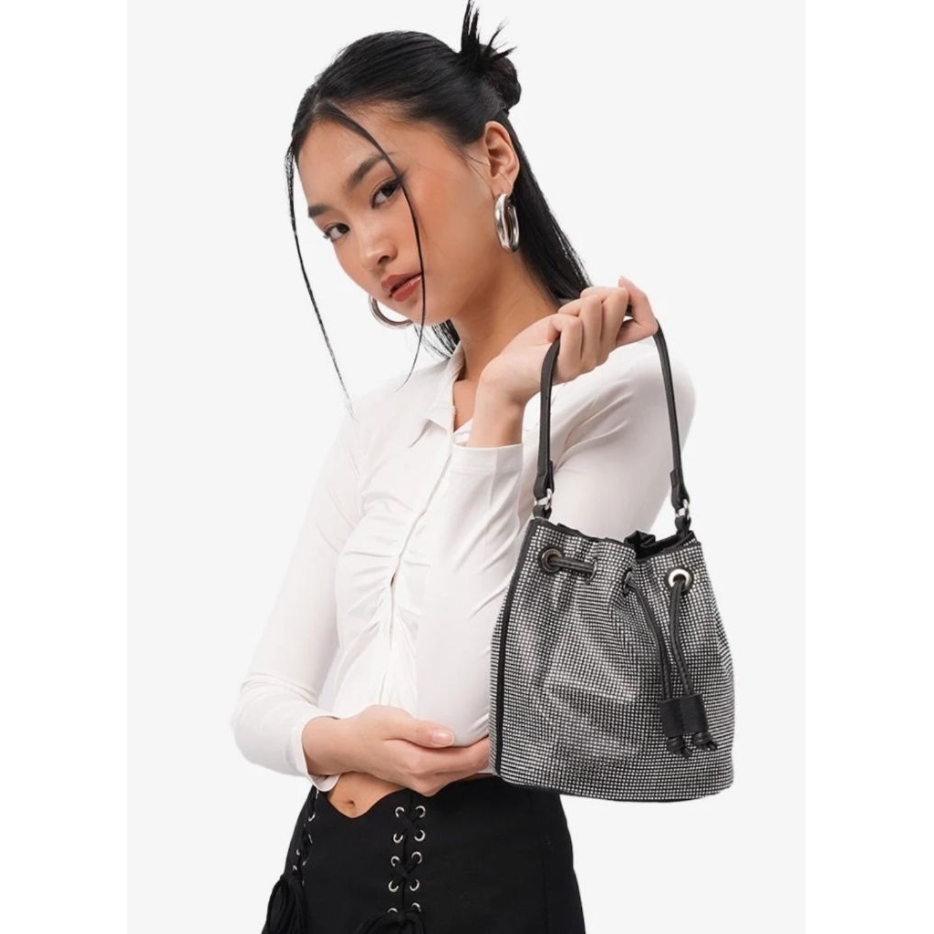 Tas Colorbox Bucket Bag Silver