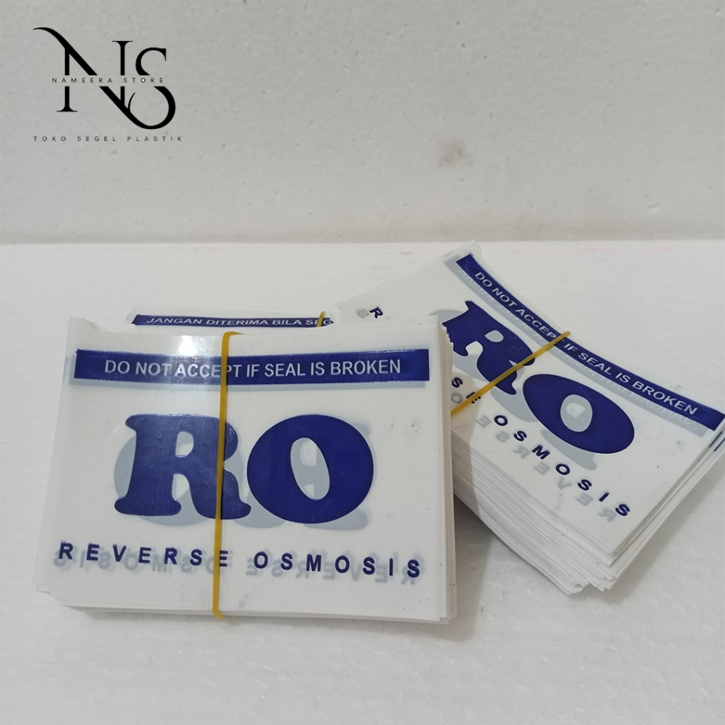 Segel Galon RO Putih Biru (1 ikat isi 200pcs)