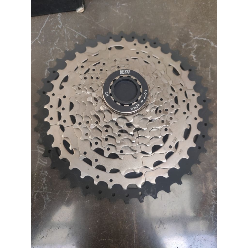 sproket cassette 9 speed RAZE 11-42T sprocket 42T