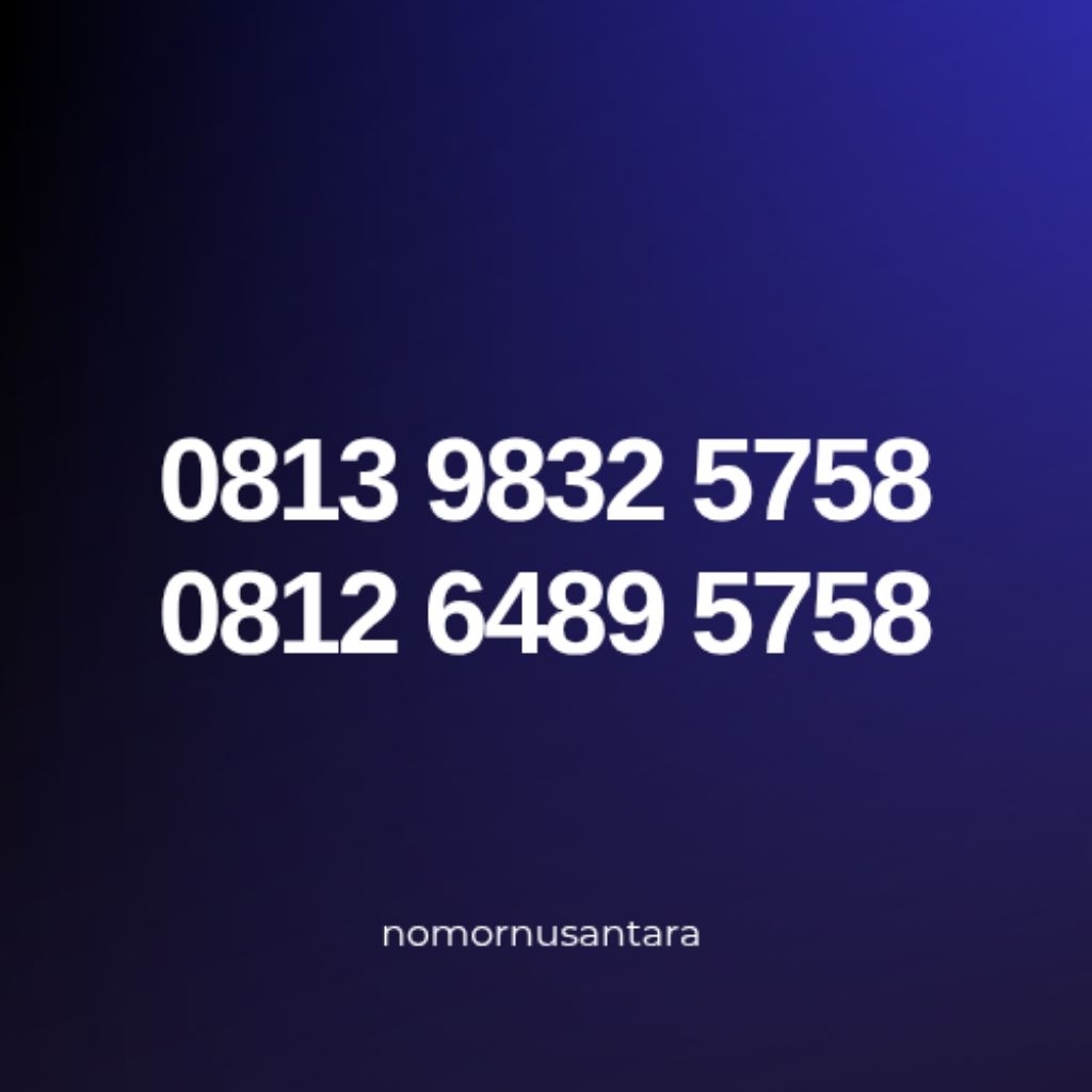 Nomor Sultan Maju Mapan 5757 5858 5758
