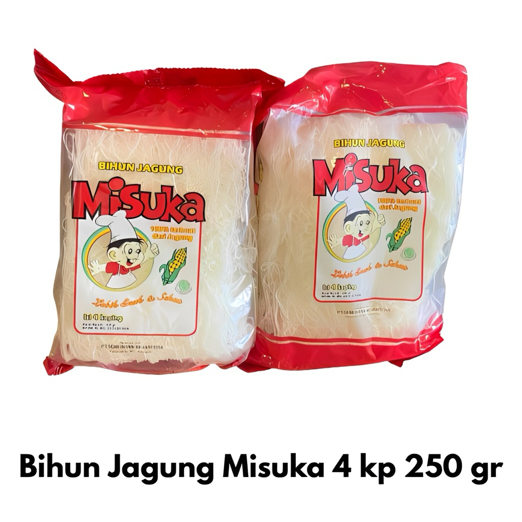 Bihun Jagung Misuka 250gr – 1 Pack | Bihun Jagung Asli Berkualitas