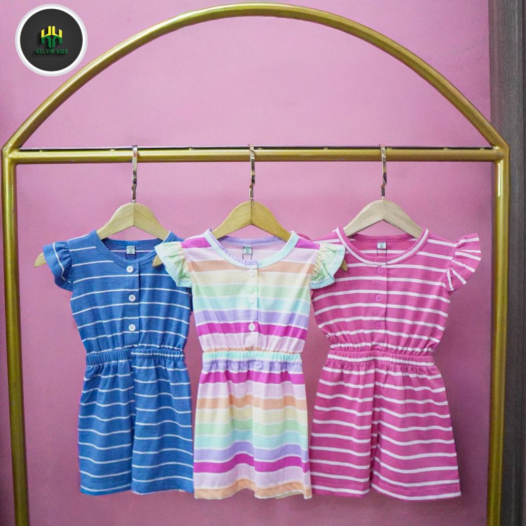 Kelvin kids baju jumpsuit anak perempuan Baju kodok anak baju anak perempuan usia 0-4 tahun