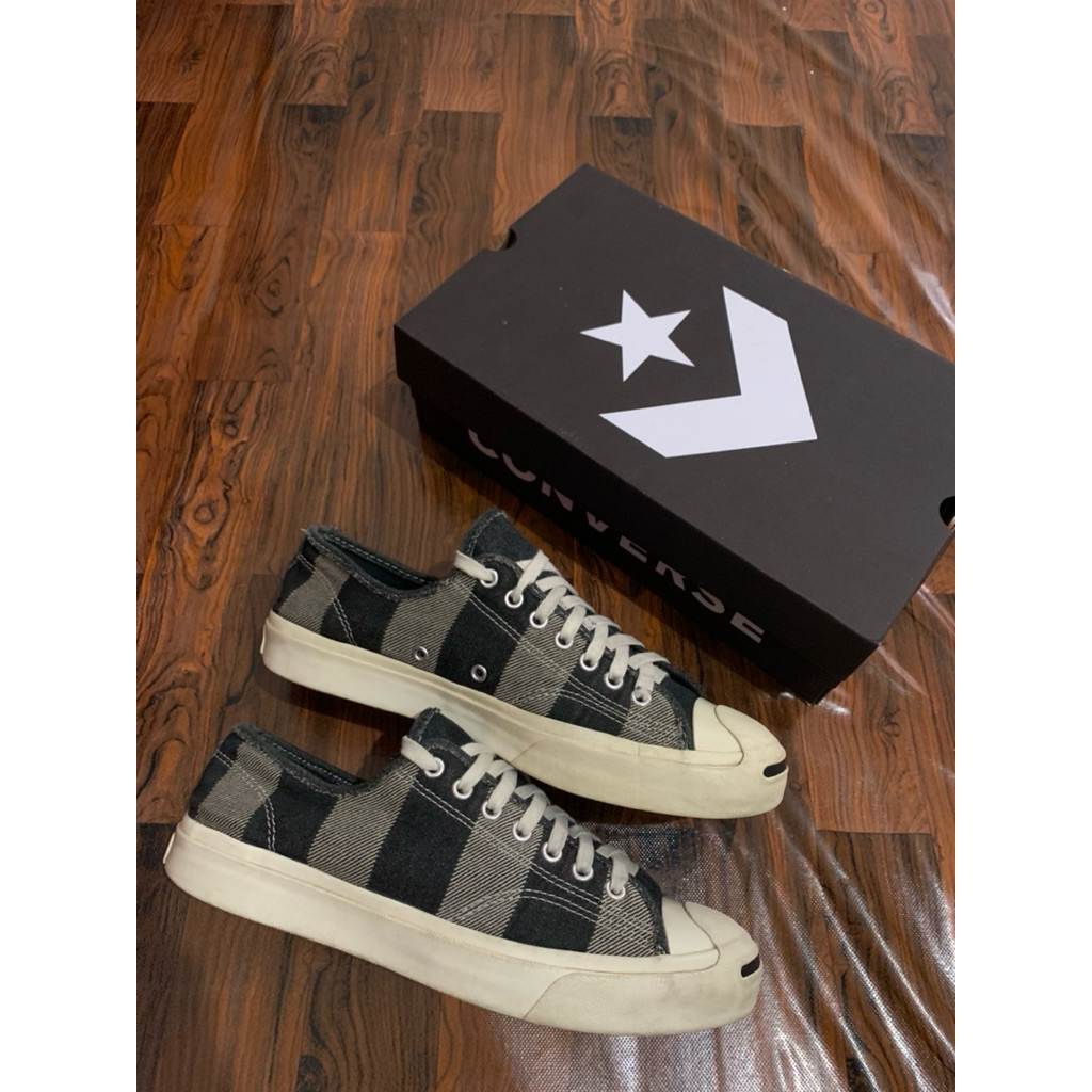 Converse Jack Purcell Stripe Black Grey