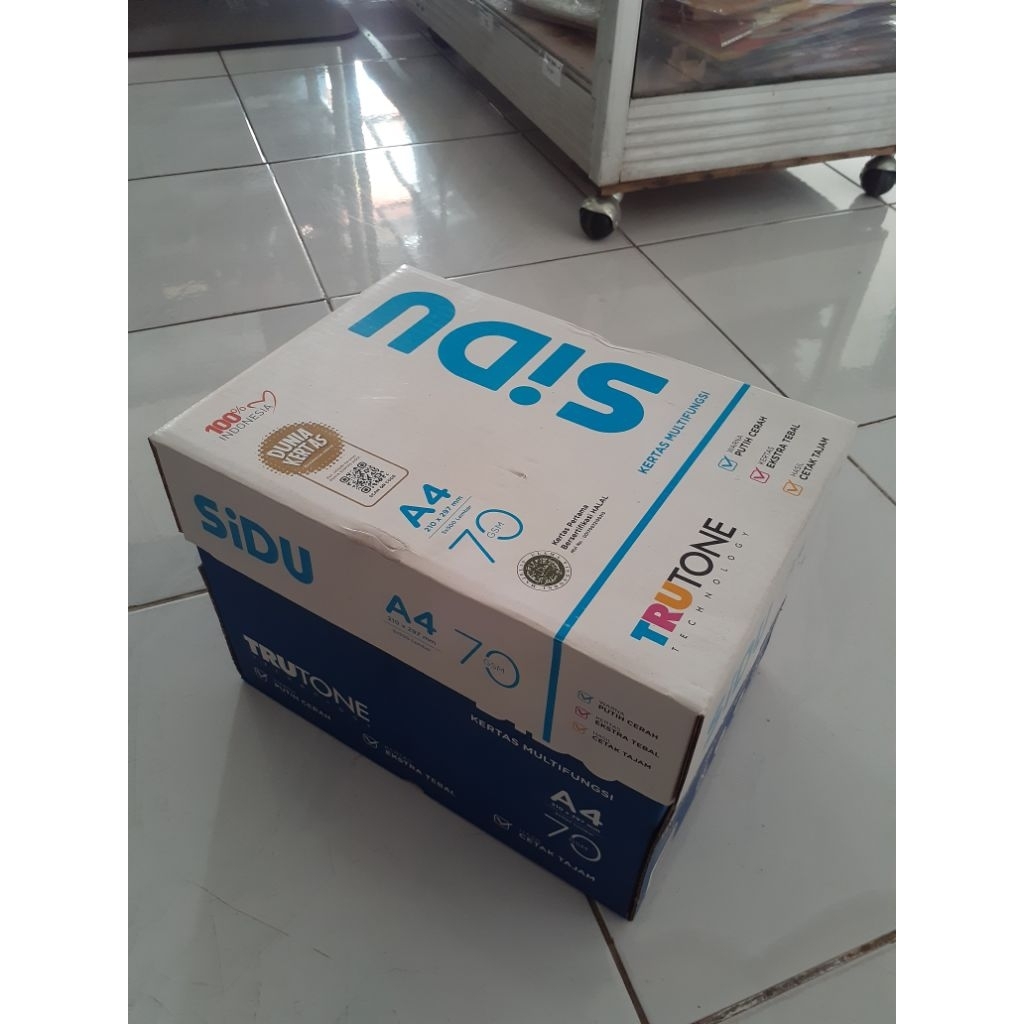 hvs A4 sidu 70gsm (1box isi 5rim)