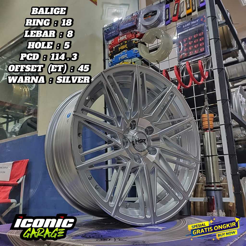 PELANG/VELG HSR RING 18 HSR BALIGE UNTUK INNOVA. HRV. CRV. CAMMRY. CIVIC
