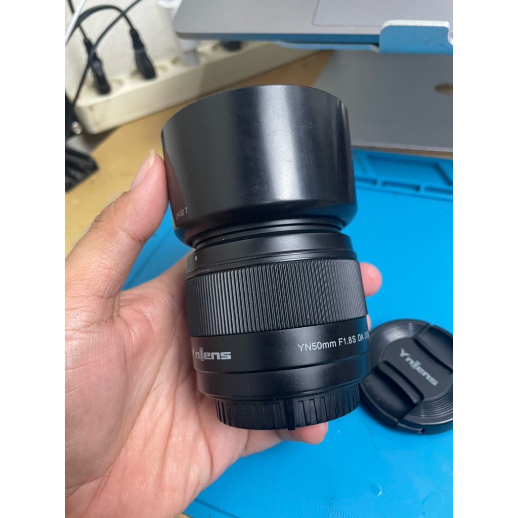 lensa Fix yongnuo 50mm for Sony langsung colok