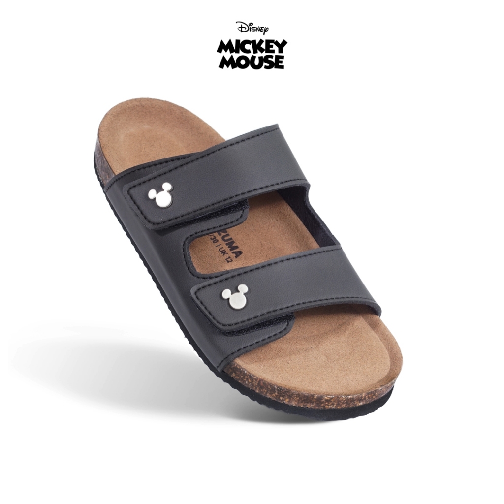 Zuma Kids Boys Dover 1 All Black,  Sandal Slop Anak, Hitam