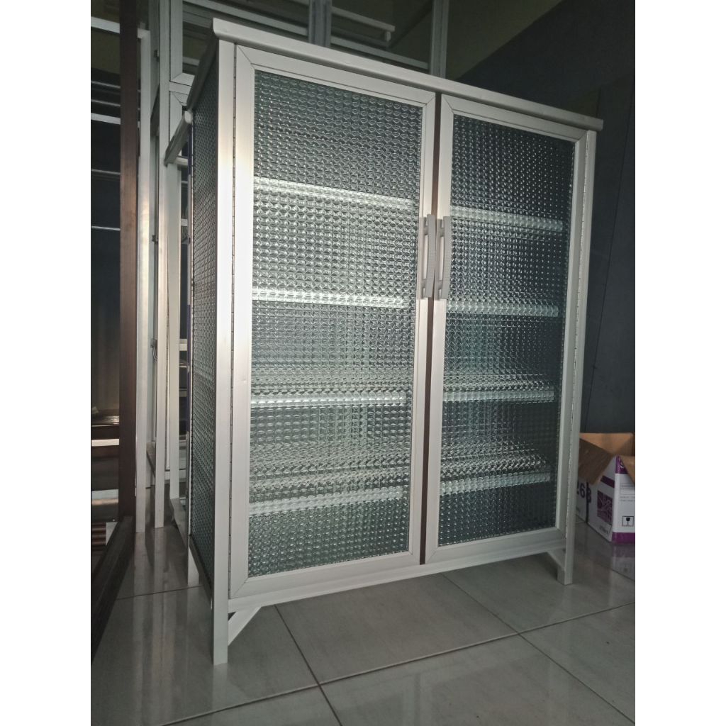 YUNI FURNITURE - Rak sepatu full kaca