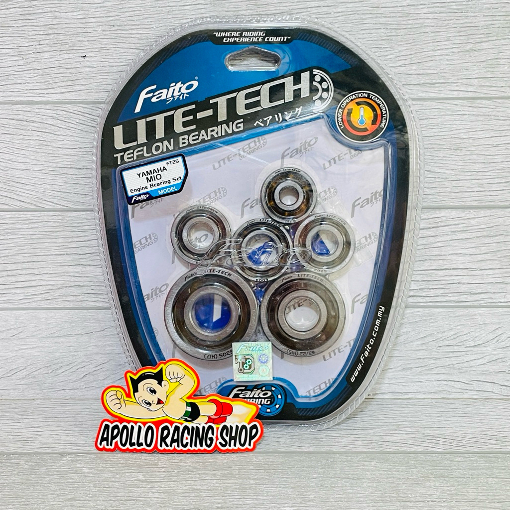 BEARING MESIN SET FAITO LITETECH MIO SPORTY MIO SMILE MIO SOUL NOUVO