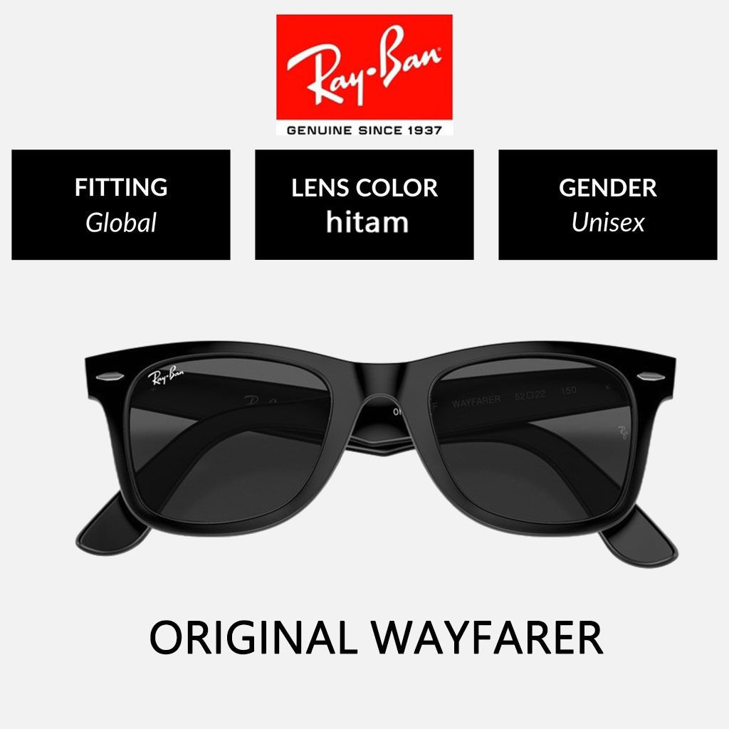 kacamata WAYFARER 100%original RAY-BAN made in Italy
