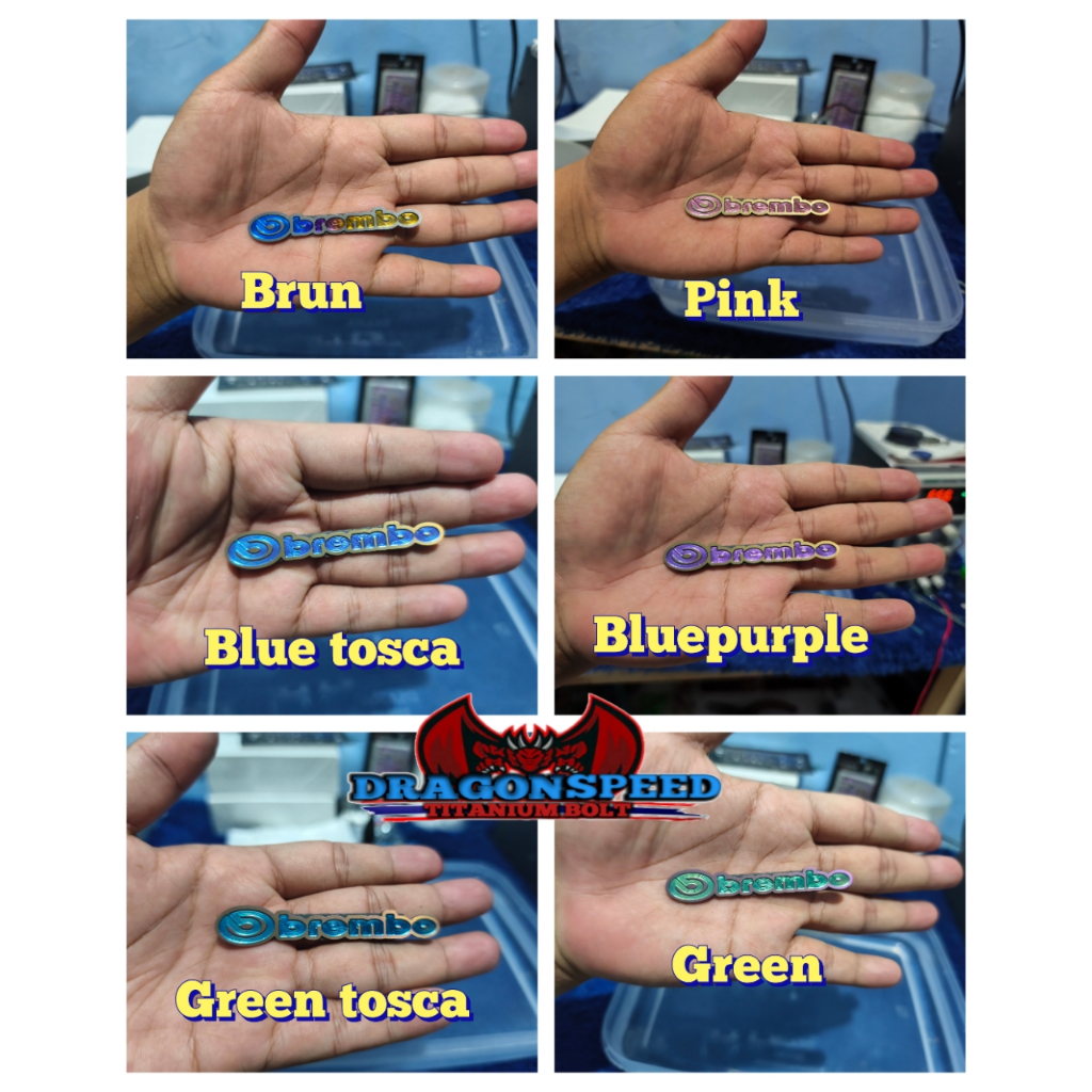 Logo emblem titanium brembo original titanium vietnam