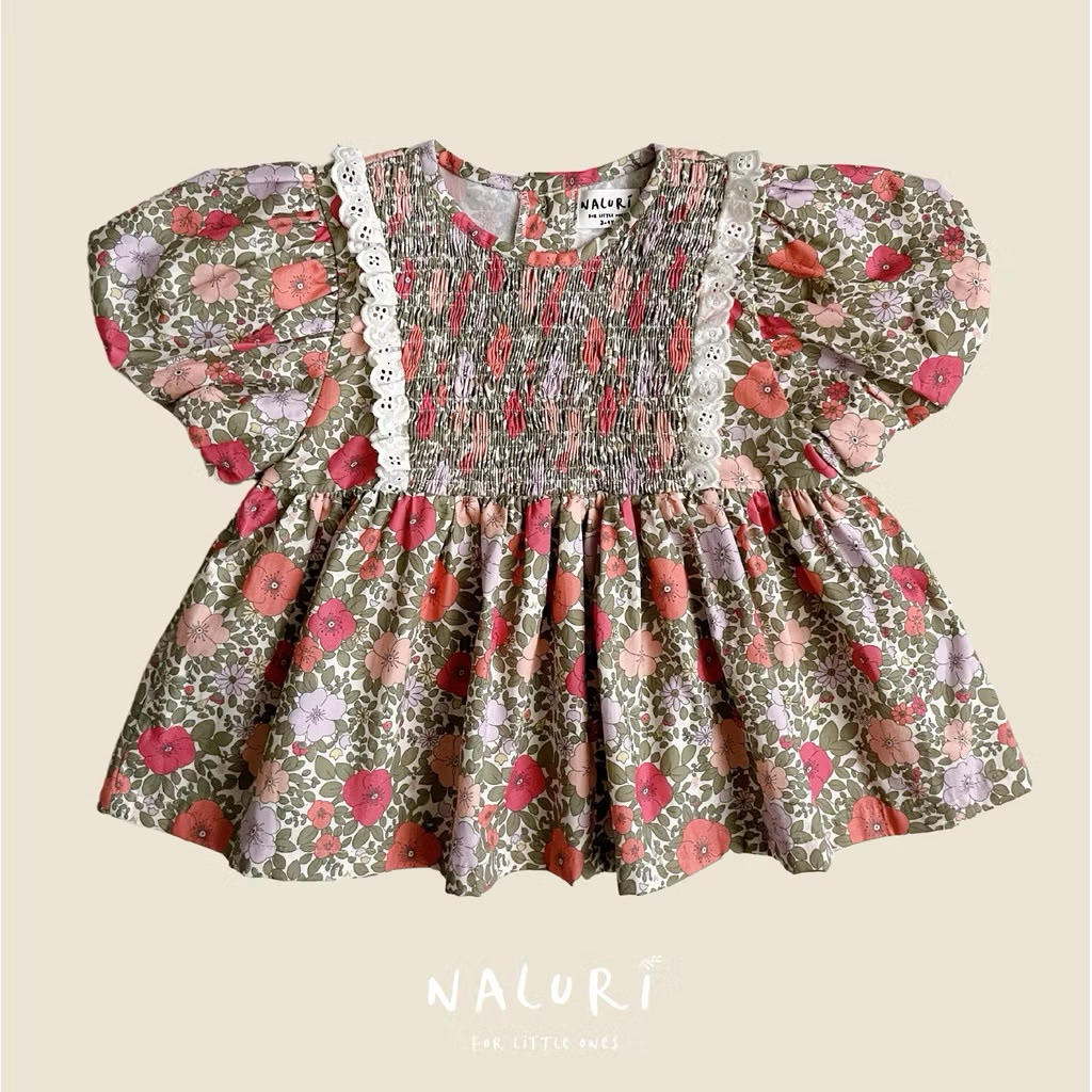 Preloved Naluri - Emma Top anak perempuan 1-2y