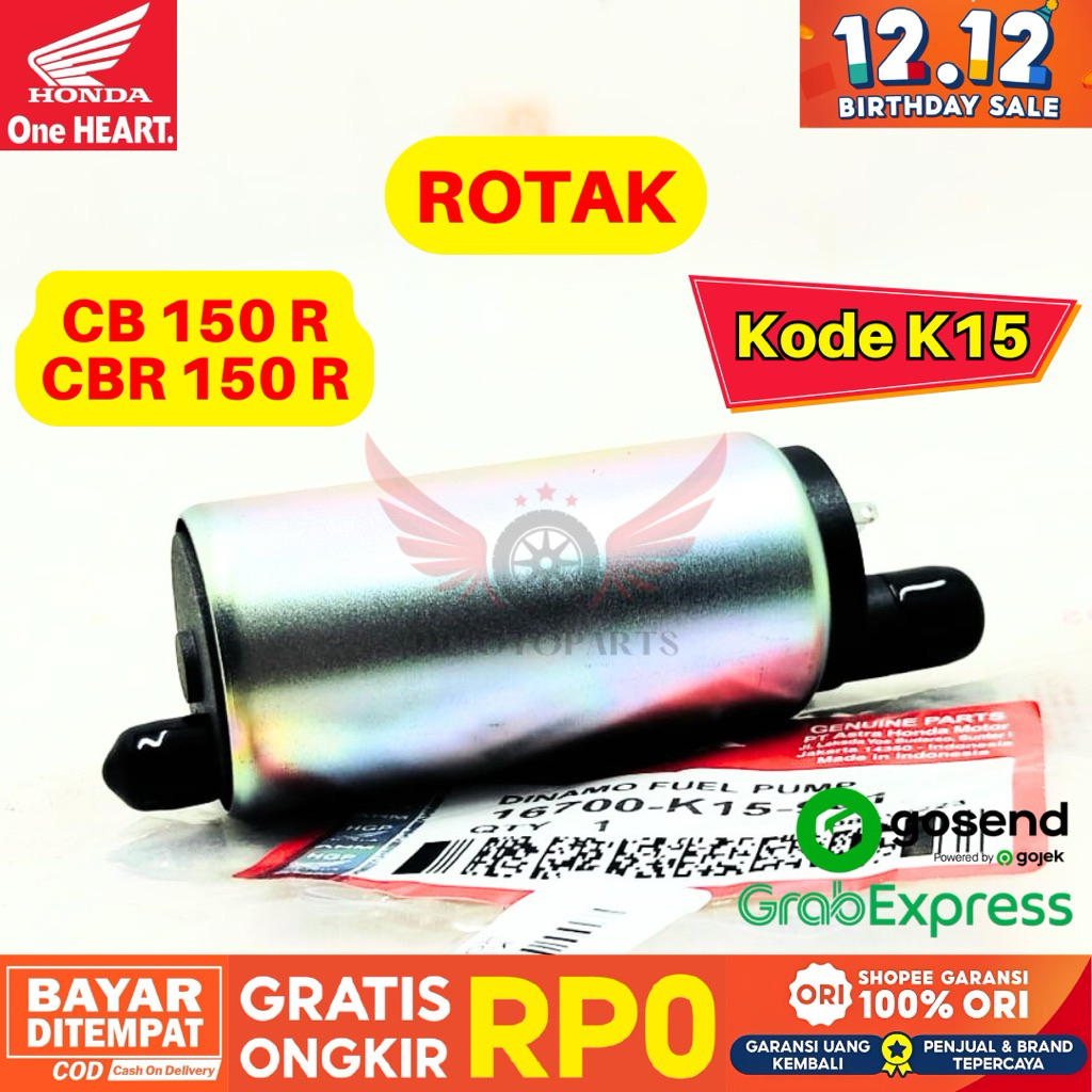 K15 ROTAK DINAMO FUEL PUMP CBR 150 R ORIGINAL AHM HONDA, ROTAK ORIGINAL HONDA CB 150 R, ROTAK HONDA 