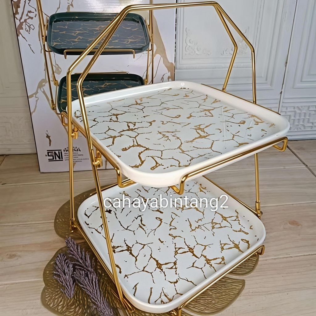 Standing Kue Bertingkat Keramik Marble Fiorenza 388