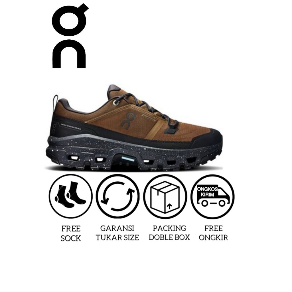 Sepatu Hiking On Cloudrock Low Beams Rei Earth Black